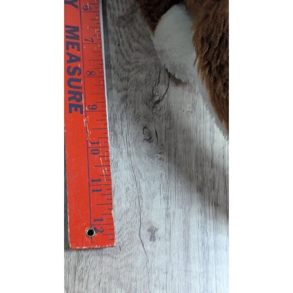 vintage Broadway Toy Adorable Brown & White Plush Bunny Rabbit Stuffed Animal 9" - Picture 9 of 14